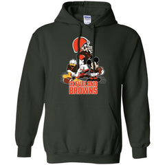 Mickey Mouse Cleveland Browns American Football Nfl Sports Shirt Pullover Hoodie Sweatshirt Pullover Hoodie Sweatshirt - amzapparel