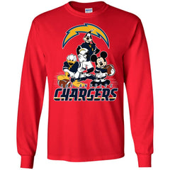 Mickey Mouse Los Angeles Chargers American Football Nfl Sports Shirt Men Long Sleeve Shirt Men Long Sleeve Shirt - amzapparel