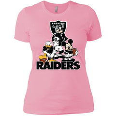 Mickey Mouse Oakland Raiders American Football Nfl Sports Shirt Women Cotton T-Shirt Women Cotton T-Shirt - amzapparel