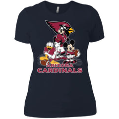 Mickey Mouse Arizona Cardinals American Football Nfl Sports Shirt Women Cotton T-Shirt Women Cotton T-Shirt - amzapparel