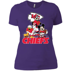 Mickey Mouse Kansas City Chiefs American Football Nfl Sports Shirt Women Cotton T-Shirt Women Cotton T-Shirt - amzapparel