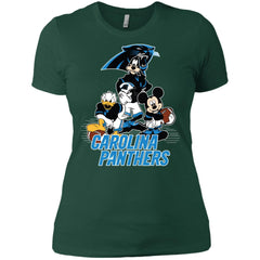 Mickey Mouse Carolina Panthers American Football Nfl Sports Shirt Women Cotton T-Shirt Women Cotton T-Shirt - amzapparel
