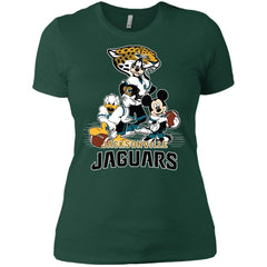 Mickey Mouse Jacksonville Jaguar American Football Nfl Sports Shirt Women Cotton T-Shirt Women Cotton T-Shirt - amzapparel