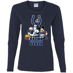 Mickey Mouse Indianapolis Colts American Football Nfl Sports Shirt Women Long Sleeve Shirt Women Long Sleeve Shirt - amzapparel