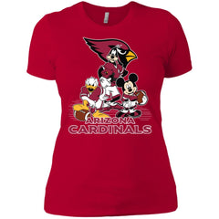 Mickey Mouse Arizona Cardinals American Football Nfl Sports Shirt Women Cotton T-Shirt Women Cotton T-Shirt - amzapparel