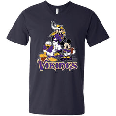Mickey Mouse Minnesota Vikings American Football Nfl Sports Shirt Men V-Neck T-Shirt Men V-Neck T-Shirt - amzapparel