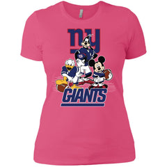 Mickey Mouse New York Giants American Football Nfl Sports Shirt Women Cotton T-Shirt Women Cotton T-Shirt - amzapparel