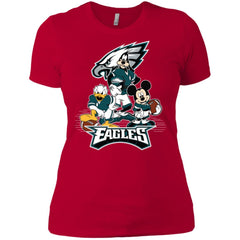 Mickey Mouse Philadelphia Eagle American Football Nfl Sports Shirt Women Cotton T-Shirt Women Cotton T-Shirt - amzapparel