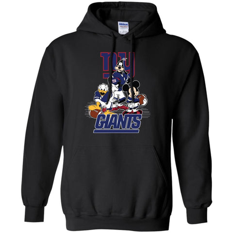Mickey Mouse New York Giants American Football Nfl Sports Shirt Pullover Hoodie Sweatshirt Black / S Pullover Hoodie Sweatshirt - amzapparel