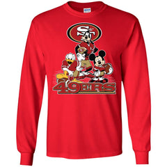 Mickey Mouse San Francisco 49ers American Football Nfl Sports Shirt Men Long Sleeve Shirt Men Long Sleeve Shirt - amzapparel