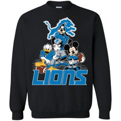 Mickey Mouse Detroit Lions American Football Nfl Sports Shirt Crewneck Pullover Sweatshirt Crewneck Pullover Sweatshirt - amzapparel
