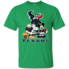 Mickey Mouse Houston Texans American Football Nfl Sports Shirt Men Cotton T-Shirt Men Cotton T-Shirt - amzapparel