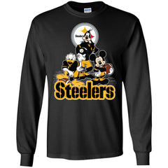 Mickey Mouse Pittsburgh Steelers American Football Nfl Sports Shirt Men Long Sleeve Shirt Men Long Sleeve Shirt - amzapparel