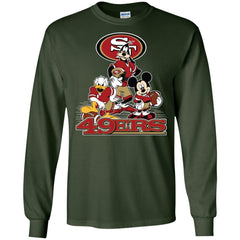 Mickey Mouse San Francisco 49ers American Football Nfl Sports Shirt Men Long Sleeve Shirt Men Long Sleeve Shirt - amzapparel