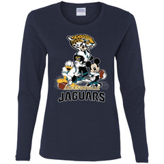 Mickey Mouse Jacksonville Jaguar American Football Nfl Sports Shirt Women Long Sleeve Shirt Women Long Sleeve Shirt - amzapparel