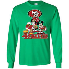 Mickey Mouse San Francisco 49ers American Football Nfl Sports Shirt Men Long Sleeve Shirt Men Long Sleeve Shirt - amzapparel