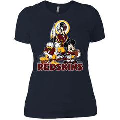 Mickey Mouse Washington Redskins American Football Nfl Sports Shirt Women Cotton T-Shirt Women Cotton T-Shirt - amzapparel