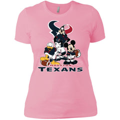 Mickey Mouse Houston Texans American Football Nfl Sports Shirt Women Cotton T-Shirt Women Cotton T-Shirt - amzapparel