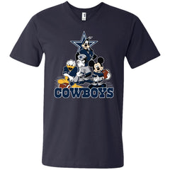 Mickey Mouse Dallas Cowboys American Football Nfl Sports Shirt Men V-Neck T-Shirt Men V-Neck T-Shirt - amzapparel