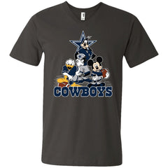 Mickey Mouse Dallas Cowboys American Football Nfl Sports Shirt Men V-Neck T-Shirt Men V-Neck T-Shirt - amzapparel