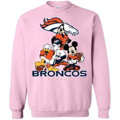 Mickey Mouse Denver Broncos American Football Nfl Sports Shirt Crewneck Pullover Sweatshirt Crewneck Pullover Sweatshirt - amzapparel