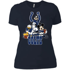 Mickey Mouse Indianapolis Colts American Football Nfl Sports Shirt Women Cotton T-Shirt Women Cotton T-Shirt - amzapparel
