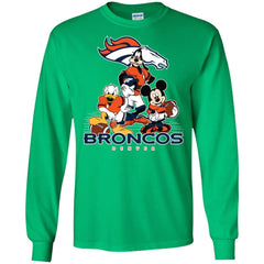 Mickey Mouse Denver Broncos American Football Nfl Sports Shirt Men Long Sleeve Shirt Men Long Sleeve Shirt - amzapparel