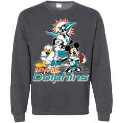 Mickey Mouse Miami Dolphins American Football Nfl Sports Shirt Crewneck Pullover Sweatshirt Crewneck Pullover Sweatshirt - amzapparel