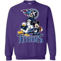 Mickey Mouse Tennessee Titans American Football Nfl Sports Shirt Crewneck Pullover Sweatshirt Crewneck Pullover Sweatshirt - amzapparel