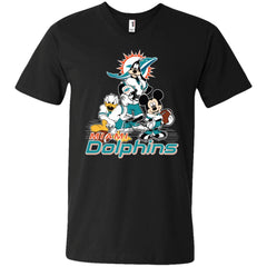 Mickey Mouse Miami Dolphins American Football Nfl Sports Shirt Men V-Neck T-Shirt Men V-Neck T-Shirt - amzapparel