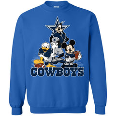Mickey Mouse Dallas Cowboys American Football Nfl Sports Shirt Crewneck Pullover Sweatshirt Crewneck Pullover Sweatshirt - amzapparel