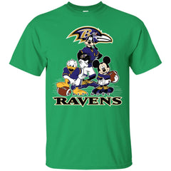 Mickey Mouse Baltimore Ravens American Football Nfl Sports Shirt Men Cotton T-Shirt Men Cotton T-Shirt - amzapparel