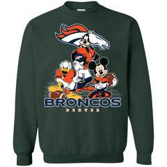 Mickey Mouse Denver Broncos American Football Nfl Sports Shirt Crewneck Pullover Sweatshirt Crewneck Pullover Sweatshirt - amzapparel