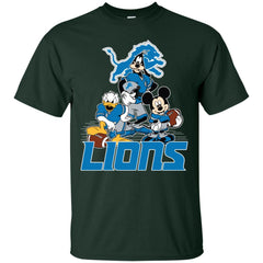 Mickey Mouse Detroit Lions American Football Nfl Sports Shirt Men Cotton T-Shirt Men Cotton T-Shirt - amzapparel