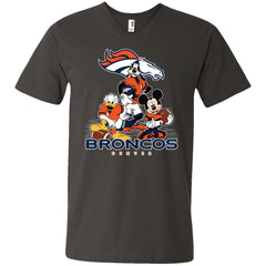 Mickey Mouse Denver Broncos American Football Nfl Sports Shirt Men V-Neck T-Shirt Men V-Neck T-Shirt - amzapparel