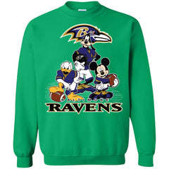 Mickey Mouse Baltimore Ravens American Football Nfl Sports Shirt Crewneck Pullover Sweatshirt Crewneck Pullover Sweatshirt - amzapparel