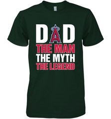 Los Angeles Angels Dad The Man The Myth The Legend Father's Day MLB Men's Premium T-Shirt Men's Premium T-Shirt - amzapparel