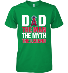 Los Angeles Angels Dad The Man The Myth The Legend Father's Day MLB Men's Premium T-Shirt Men's Premium T-Shirt - amzapparel