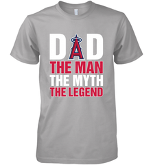 Los Angeles Angels Dad The Man The Myth The Legend Father's Day MLB Men's Premium T-Shirt Men's Premium T-Shirt - amzapparel