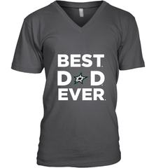 Best Dallas Stars Dad Ever Hockey NHL Fathers Day GIft For Daddy Men's V-Neck T-Shirt Men's V-Neck T-Shirt - amzapparel