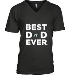 Best Dallas Stars Dad Ever Hockey NHL Fathers Day GIft For Daddy Men's V-Neck T-Shirt Men's V-Neck T-Shirt - amzapparel