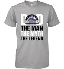 Colorado Rockies Dad The Man The Myth The Legend Father's Day MLB Men's Premium T-Shirt Men's Premium T-Shirt - amzapparel