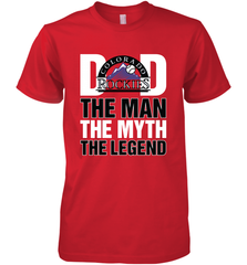 Colorado Rockies Dad The Man The Myth The Legend Father's Day MLB Men's Premium T-Shirt Men's Premium T-Shirt - amzapparel