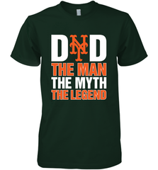 New York Mets Dad The Man The Myth The Legend Father's Day MLB Men's Premium T-Shirt Men's Premium T-Shirt - amzapparel