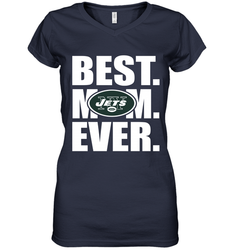Best New York Jets Mom Ever NFL Team Mother's Day Gift Women's V-Neck T-Shirt