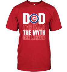 Chicago Cubs Dad The Man The Myth The Legend Father's Day MLB Men's T-Shirt Men's T-Shirt - amzapparel
