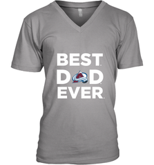 Best Colorado Avalanche Dad Ever Hockey NHL Fathers Day GIft For Daddy Men's V-Neck T-Shirt Men's V-Neck T-Shirt - amzapparel