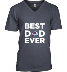 Best Colorado Avalanche Dad Ever Hockey NHL Fathers Day GIft For Daddy Men's V-Neck T-Shirt Men's V-Neck T-Shirt - amzapparel