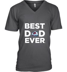 Best Colorado Avalanche Dad Ever Hockey NHL Fathers Day GIft For Daddy Men's V-Neck T-Shirt Men's V-Neck T-Shirt - amzapparel