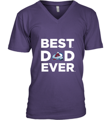 Best Colorado Avalanche Dad Ever Hockey NHL Fathers Day GIft For Daddy Men's V-Neck T-Shirt Men's V-Neck T-Shirt - amzapparel